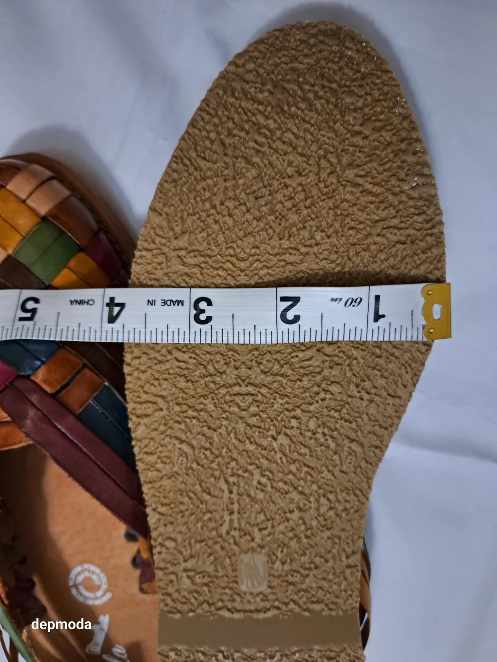 New Without Box Mexican Handwoven Multicolor Leather Flats Huarache Size 8